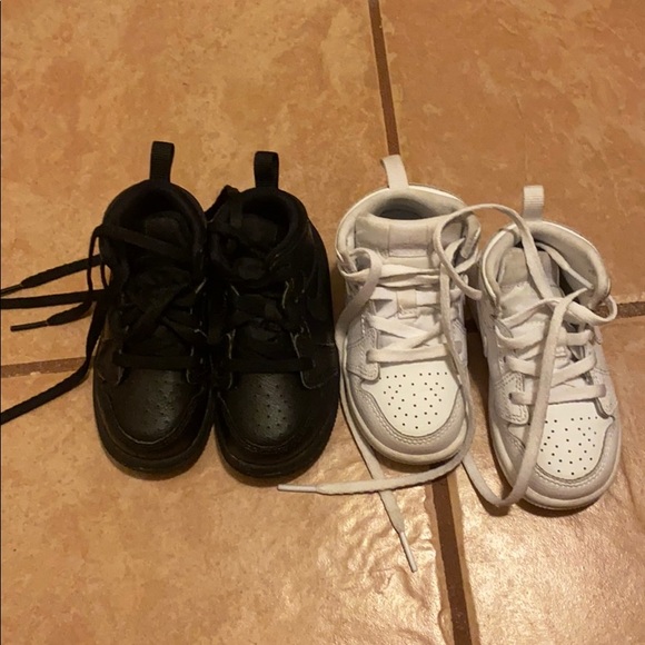 6c toddler white, black air Jordan 1 mid - Picture 1 of 2